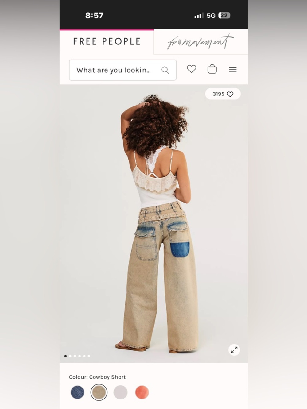 We The Free Waterfalls Baggy Wide-Leg Jeans